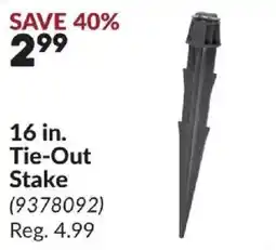 Princess Auto Tie-Out Stake offer