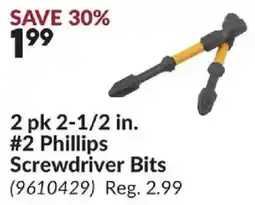 Princess Auto Phillips Screwdriver Bits offer