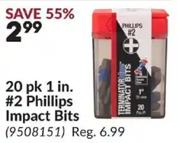 Princess Auto Terminator Phillips #2 Impact Bits offer