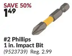 Princess Auto Phillips 1 in. Impact Bit offer