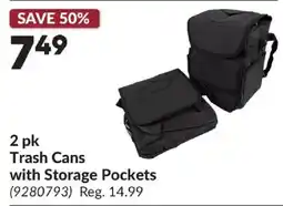 Princess Auto Trash Cans with Storage Pockets offer