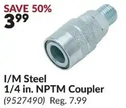 Princess Auto I/M Steel 1/4 in. NPTM Coupler offer