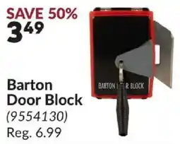 Princess Auto Barton door block offer
