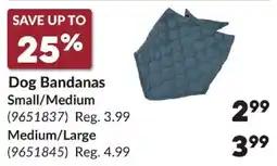 Princess Auto Dog Bandanas offer