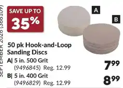 Princess Auto Hook-and-Loop Sanding Discs offer