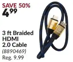 Princess Auto TECL 3 ft Braided HDMI 2.0 Cable offer