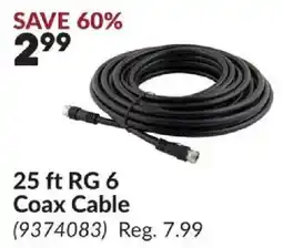Princess Auto 25 ft rg 6 coax cable offer