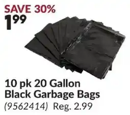 Princess Auto Black Garbage Bags offer