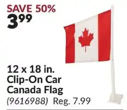 Princess Auto Clip-On Car Canada Flag offer