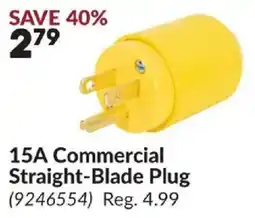 Princess Auto 15a commercial straight-blade plug offer