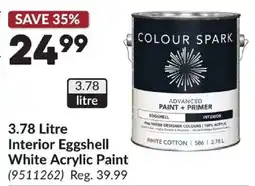 Princess Auto Colour Spark interior eggshell white acrylic paint offer