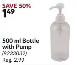 Princess Auto 500 ml Bottle with Pump offer