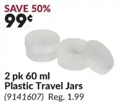 Princess Auto Plastic Travel Jars offer