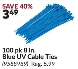 Princess Auto Blue UV Cable Ties offer