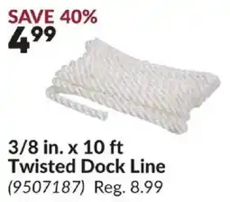 Princess Auto Twisted Dock Line offer