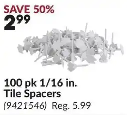 Princess Auto Tile Spacers offer