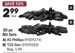 Princess Auto 30 pc Bit Sets offer