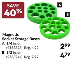 Princess Auto Magnetic Socket Storage Bases offer