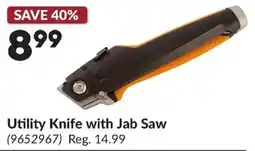 Princess Auto Utility Knife with Jab Saw offer