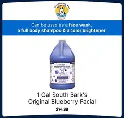 Ren’s Pets Depot 1 Gal South Bark's Original Blueberry Facial offer