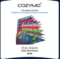 Ren’s Pets Depot 72 pc. Cozymo Daily Bandanas offer