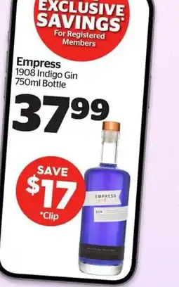 Calgary Co-op Empress 1908 Indigo Gin offer
