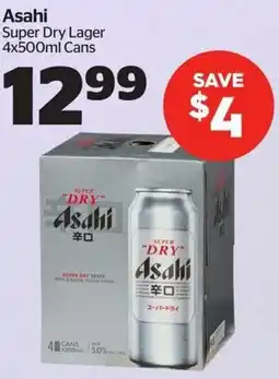 Calgary Co-op Asahi super dry lager offer