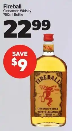 Calgary Co-op Fireball Cinnamon Whisky offer