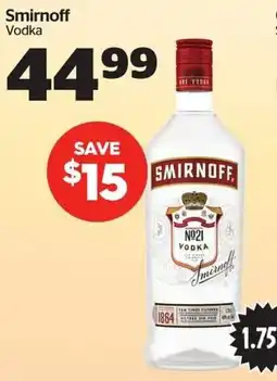 Calgary Co-op Smirnoff Vodka offer
