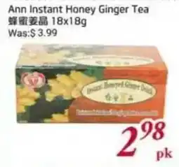 Foody Mart Ann instant honey ginger tea offer