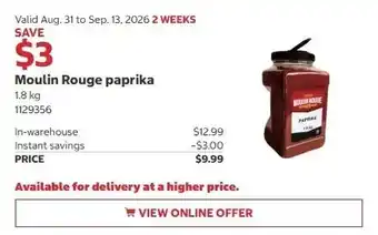 Moulin Rouge paprika