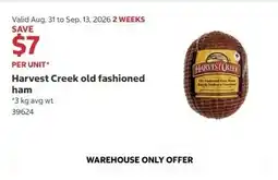 Costco Harvest Creek old fashioned ham offer