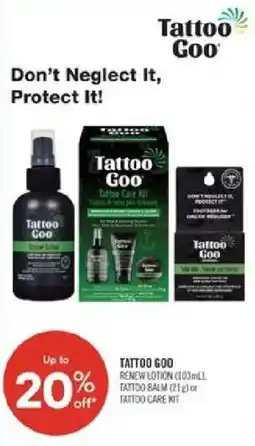 Shoppers Drug Mart Tattoo Goo tattoo care kit offer