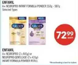 Shoppers Drug Mart Enfamil a+ neuropro infant formula powder offer