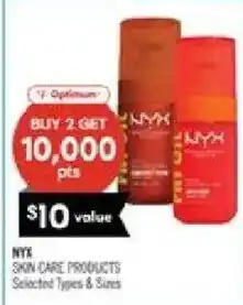 Shoppers Drug Mart NYX skin care products offer