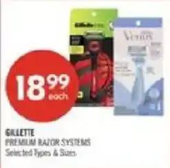 Shoppers Drug Mart Gillette premium razor systems offer
