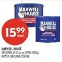 Shoppers Drug Mart maxwell house roast ground coffee offer