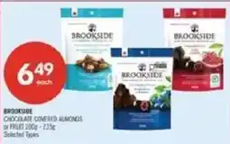 Shoppers Drug Mart Brookside chocolate covered almonds or fruit offer