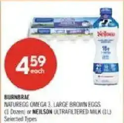 Shoppers Drug Mart Burnbrae naturegg omega 3, large brown eggs offer