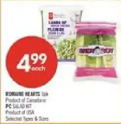Shoppers Drug Mart Romaine Hearts offer