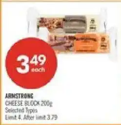 Shoppers Drug Mart Armstrong cheese block offer