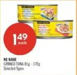 Shoppers Drug Mart No Name canned tuna offer