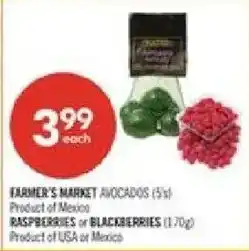 Shoppers Drug Mart Farmer's market avocados offer