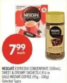 Shoppers Drug Mart Nescafe espresso concentrate offer
