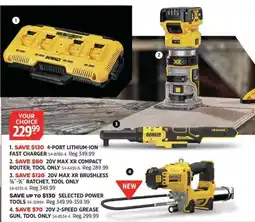 Canadian Tire DeWalt 20v max xr brushless 3/8"-1/2" ratchet, tool only offer