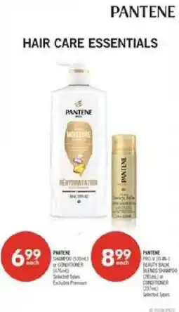 Shoppers Drug Mart Pantene hair care essentials offer