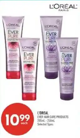 Shoppers Drug Mart L'oreal ever hair care products offer