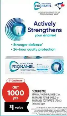 Shoppers Drug Mart Sensodyne Pronamel Active Shield offer