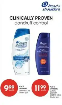 Shoppers Drug Mart Head & shoulders dandruff control offer
