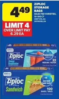 Real Canadian Superstore Ziploc storage bags offer